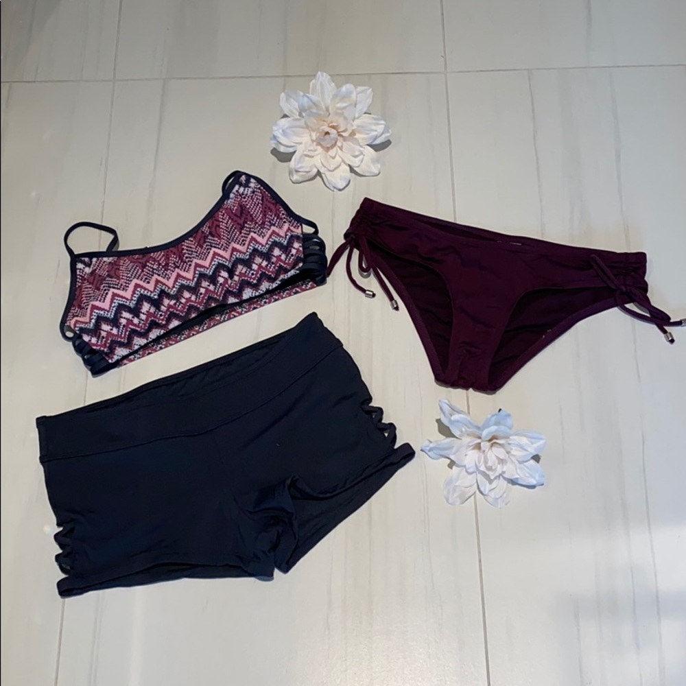 WORN ONCE MOSSIMO 3-PIECE BATHING SUIT